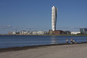 The Turning Torso Building in Malmo Sweden